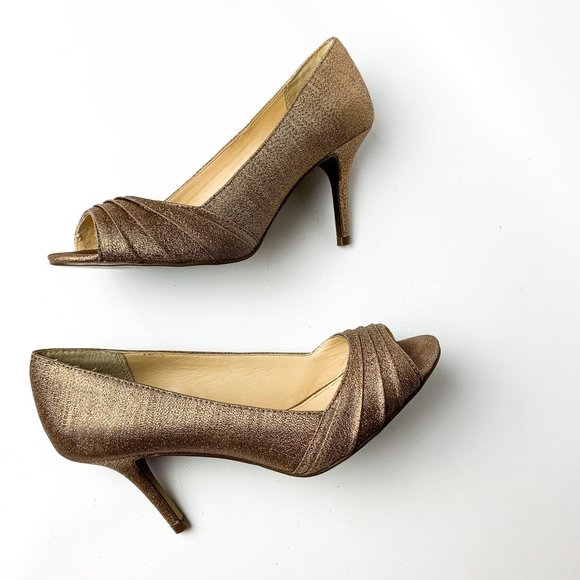 Nina vesta bronze peep toe pump 6 - Picture 7 of 7
